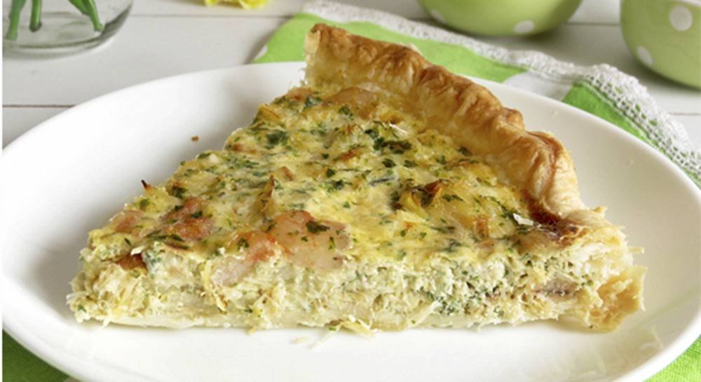 Golden Recipes: Cod and Shrimp Quiche